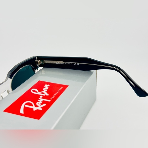 Ray-Ban Mega Hawkeye Sunglasses RB0298S black Transparent Frame Gray Lenses - Picture 11 of 14